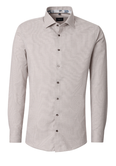 Produktbild f�r 'VENTI Modern Fit Hemd super langer Arm New Kent Kragen Muster braun'