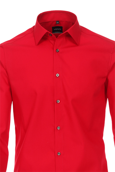 Produktbild f�r 'VENTI Modern Fit Hemd Basic Kent Langarm Popeline rot'