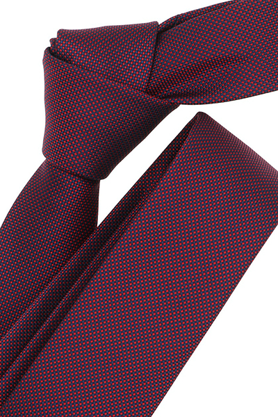 VENTI Krawatte aus Seide und Polyester Muster dunkelrot