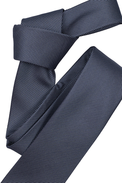 VENTI Krawatte aus Seide und Polyester Muster blau