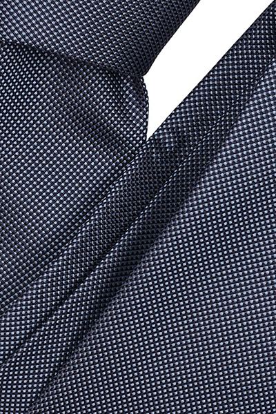 VENTI Krawatte aus Seide und Polyester Muster blau