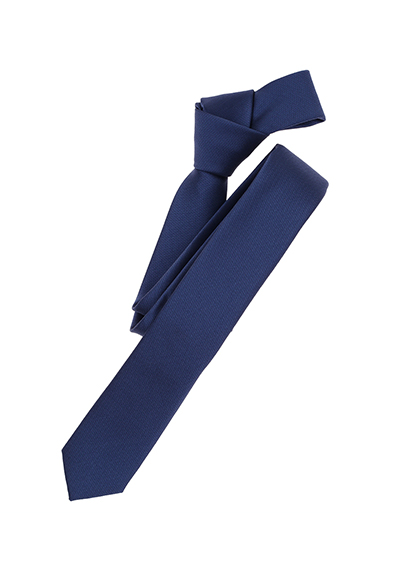VENTI Krawatte aus Seide und Polyester 5 cm breit dunkelblau