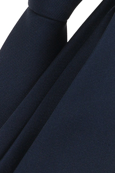 VENTI Krawatte aus Seide und Polyester 5 cm breit nachtblau