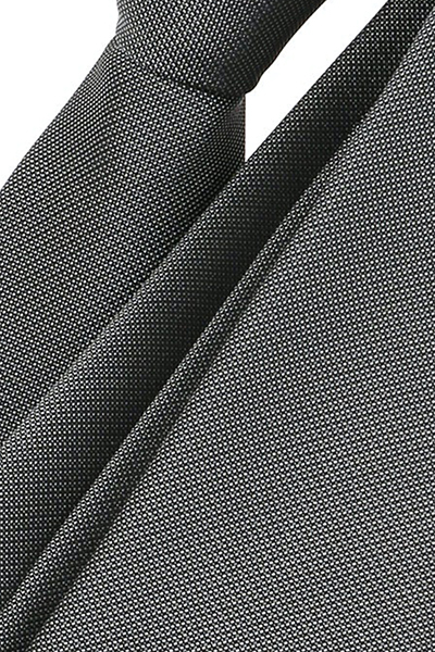 VENTI Krawatte aus Seide und Polyester 5 cm breit grau