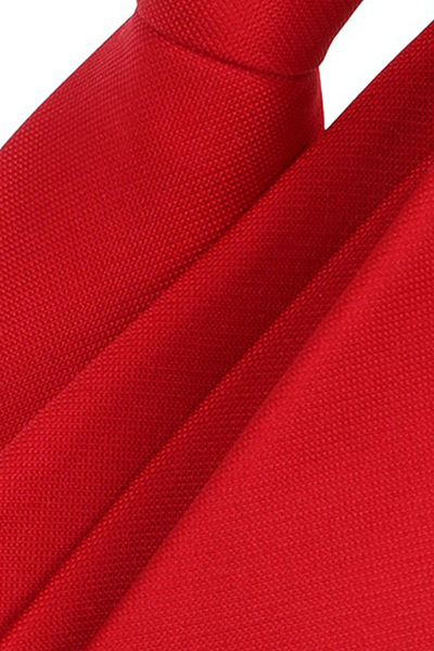 VENTI Krawatte aus Seide und Polyester 6 cm breit rot