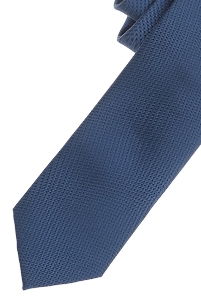 VENTI Krawatte aus Seide und Polyester 6 cm breit dunkelblau