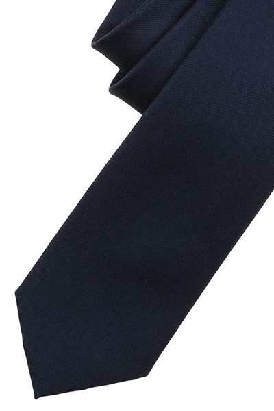 VENTI Krawatte aus Seide und Polyester 6 cm breit nachtblau