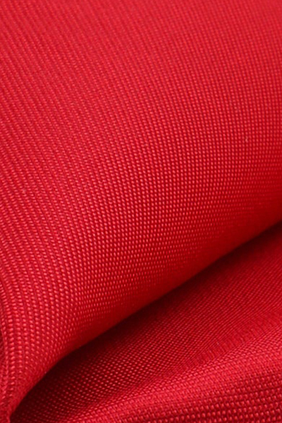 VENTI Einstecktuch aus Seide und Polyester rot