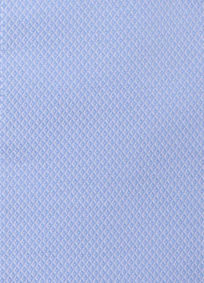 VENTI Modern Fit Hemd Langarm Button Down Kragen Muster hellblau