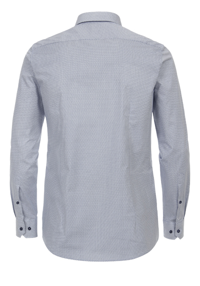 Produktbild f�r 'VENTI Body Fit Hemd Langarm New Kent Kragen Muster blau'