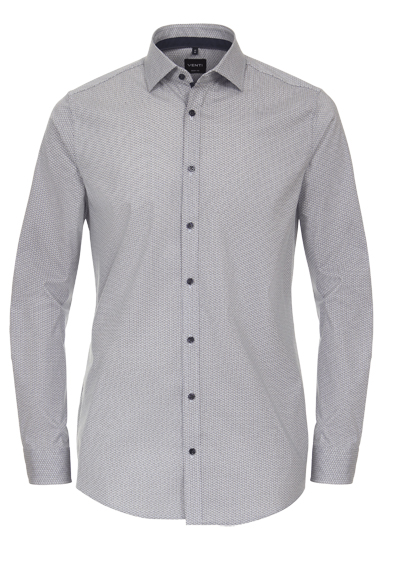 Produktbild f�r 'VENTI Body Fit Hemd Langarm New Kent Kragen Muster braun'