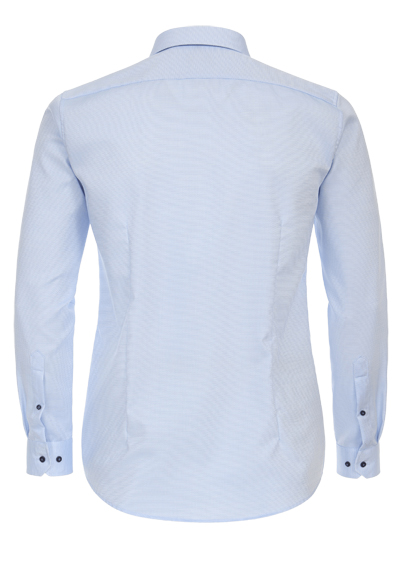 Produktbild f�r 'VENTI Body Fit Hemd Langarm New Kent Kragen Struktur hellblau'