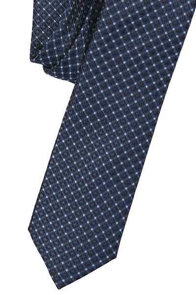 VENTI Krawatte 6 cm breit Muster blau