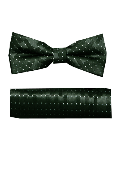 VENTI Fliege + Einstecktuch Set Muster gr�n