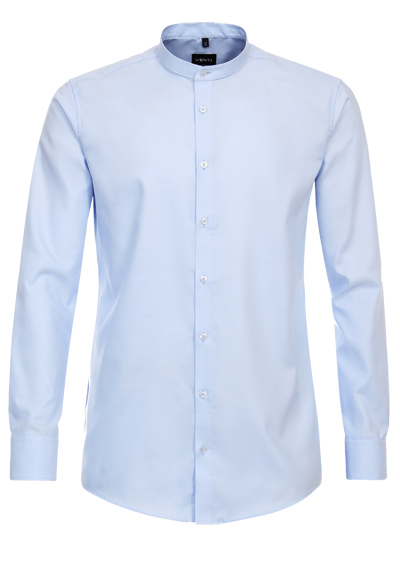 VENTI Modern Fit Hemd Langarm Stehkragen hellblau