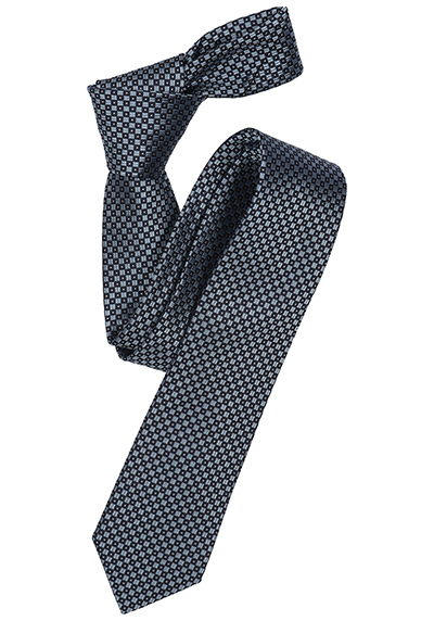 VENTI Krawatte aus reiner Seide fleckenabweisend Muster blau
