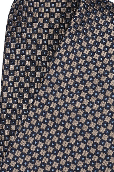 VENTI Krawatte aus reiner Seide fleckenabweisend Muster beige