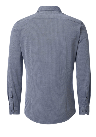 Produktbild f�r 'VENTI Modern Fit Hemd Langarm Haifischkragen Jersey Stretch Struktur dunkelblau'
