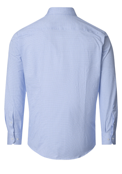Produktbild f�r 'VENTI Modern Fit Hemd Langarm Haifischkragen Jersey Stretch Muster blau'