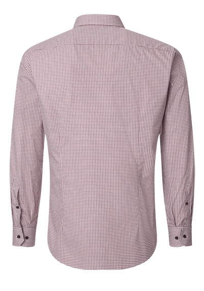 Produktbild f�r 'VENTI Modern Fit Hemd Langarm New Kent Kragen Muster rot'