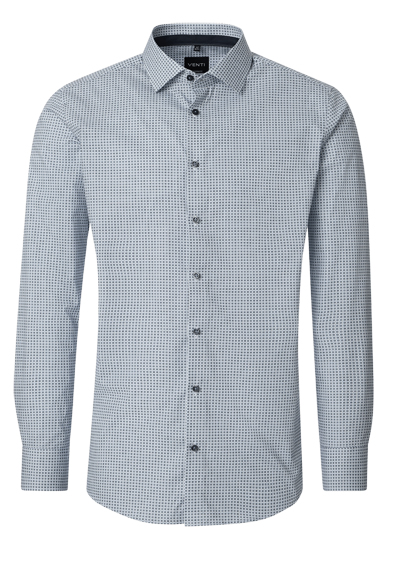 Produktbild f�r 'VENTI Modern Fit Hemd Langarm New Kent Kragen Muster grau'