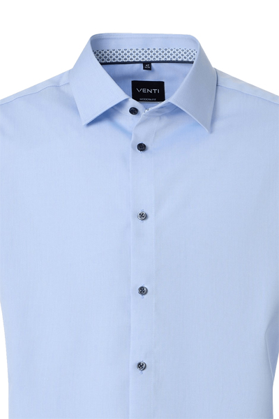 Produktbild f�r 'VENTI Modern Fit Hemd Langarm New Kent Kragen Popeline hellblau'
