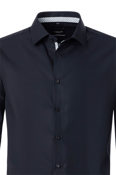 Produktbild f�r 'VENTI Modern Fit Hemd Langarm New Kent Kragen Popeline grau'