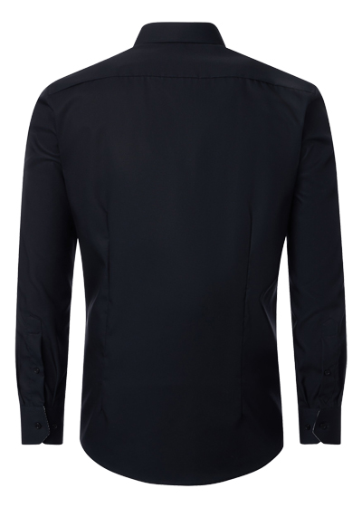 Produktbild f�r 'VENTI Modern Fit Hemd Langarm New Kent Kragen Popeline schwarz'