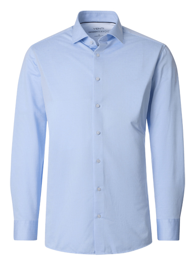 Produktbild f�r 'VENTI Comfort Fit Hemd Langarm Haifischkragen Jersey Stretch Struktur hellblau'