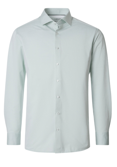 Produktbild f�r 'VENTI Comfort Fit Hemd Langarm Haifischkragen Jersey Stretch Struktur mint'