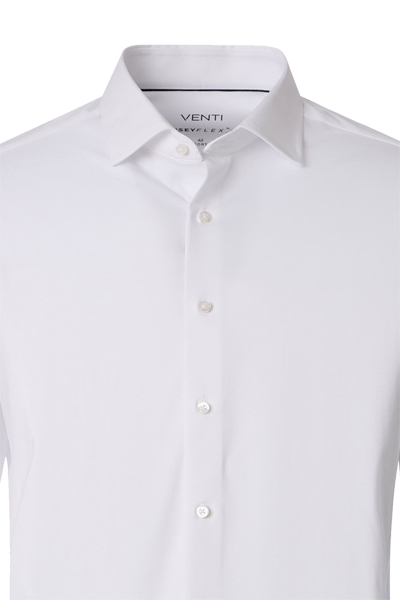 Produktbild f�r 'VENTI Comfort Fit Hemd Langarm Haifischkragen Jersey Stretch wei�'