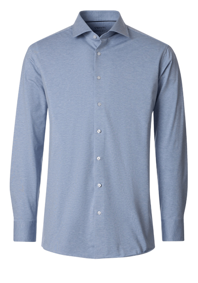 VENTI Comfort Fit Hemd Langarm Haifischkragen Jersey Stretch hellblau