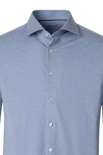 Produktbild f�r 'VENTI Comfort Fit Hemd Langarm Haifischkragen Jersey Stretch hellblau'
