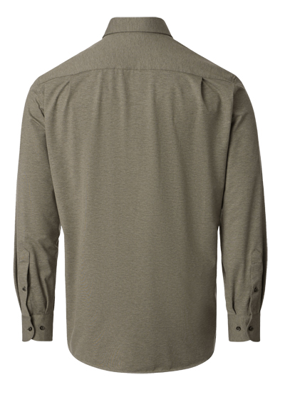 Produktbild f�r 'VENTI Comfort Fit Hemd Langarm Haifischkragen Jersey Stretch oliv'