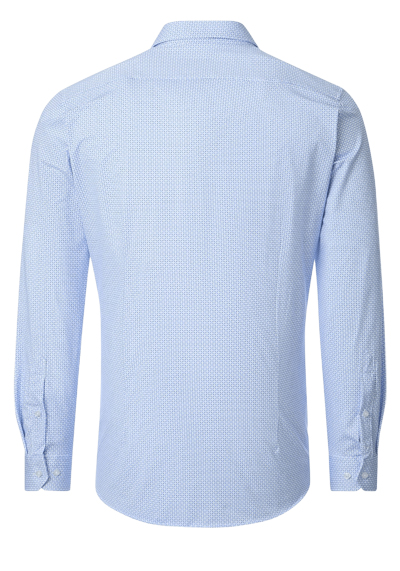 Produktbild f�r 'VENTI Comfort Fit Hemd Langarm Haifischkragen Jersey Stretch Muster blau'