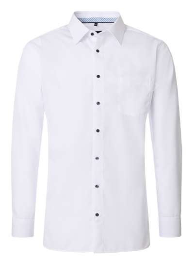 Produktbild f�r 'VENTI Comfort Fit Hemd Langarm Button Down Kragen Muster wei�'