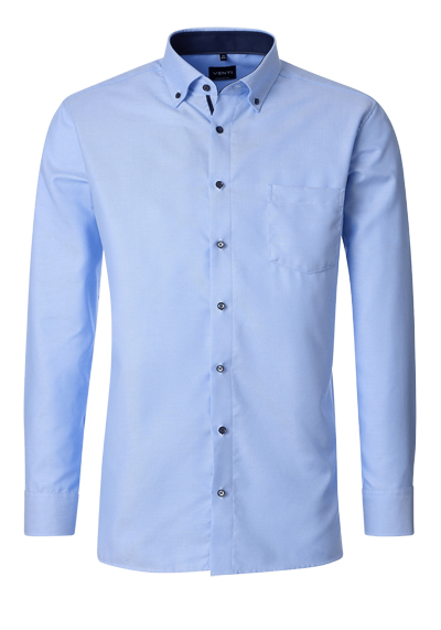 Produktbild f�r 'VENTI Comfort Fit Hemd Langarm Button Down Kragen Muster hellblau'