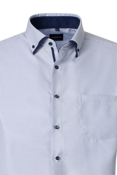 Produktbild f�r 'VENTI Comfort Fit Hemd Langarm Doppelkragen Struktur hellblau'