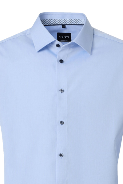 Produktbild f�r 'VENTI Comfort Fit Hemd Langarm New Kent Kragen Popeline hellblau'