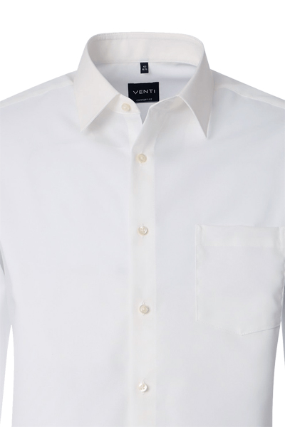 Produktbild f�r 'VENTI Comfort Fit Hemd Basic Kent Langarm Popeline wei�'
