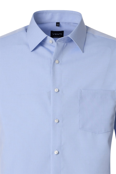 Produktbild f�r 'VENTI Comfort Fit Hemd Basic Kent Langarm Popeline hellblau'