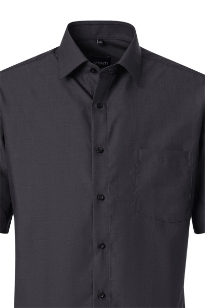 Produktbild f�r 'VENTI Comfort Fit Hemd Halbarm Basic Kent Popeline anthrazit'