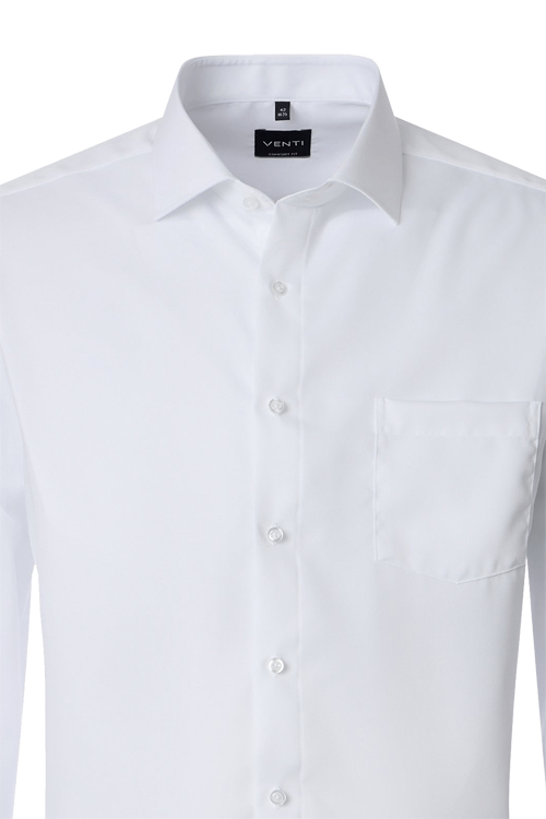 Produktbild f�r 'VENTI Comfort Fit Hemd Basic Kent extra langer Arm Twill wei�'