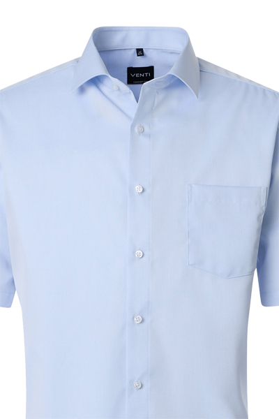Produktbild f�r 'VENTI Comfort Fit Hemd Basic Kent Halbarm Twill hellblau'