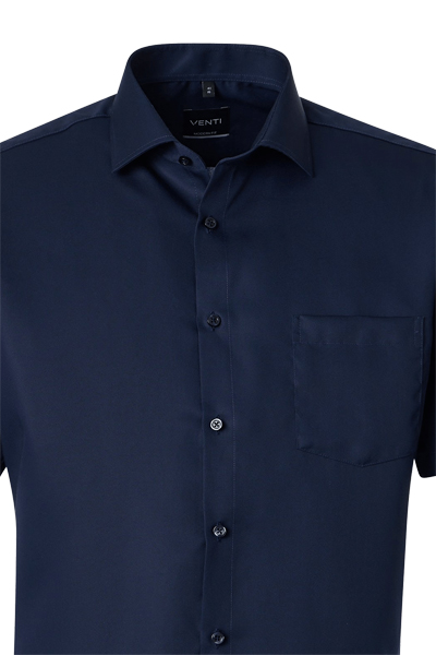 Produktbild f�r 'VENTI Comfort Fit Hemd Basic Kent Halbarm Twill nachtblau'