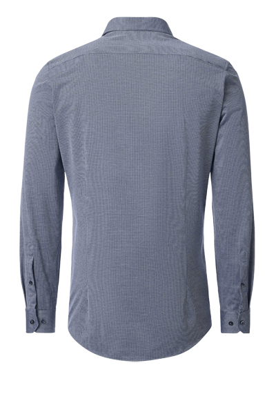 Produktbild f�r 'VENTI Body Fit Fit Hemd Langarm Haifischkragen Jersey Stretch Struktur dunkelblau'