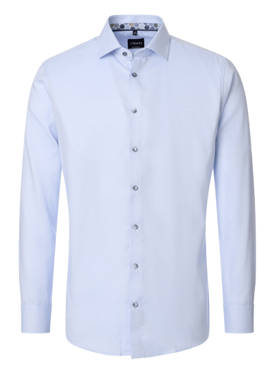 Produktbild f�r 'VENTI Modern Fit Hemd super langer Arm New Kent Kragen Struktur hellblau'