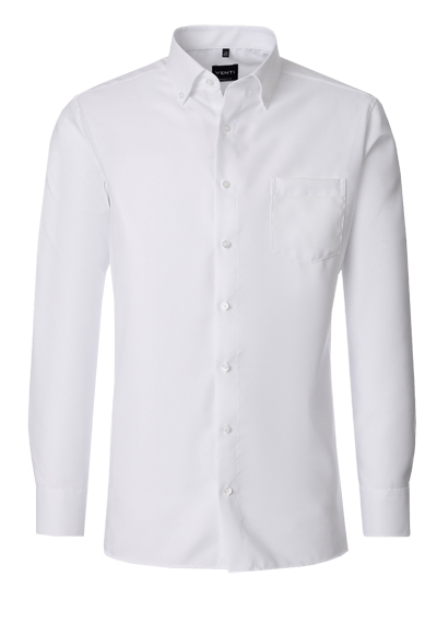 VENTI Comfort Fit Hemd Langarm Button Down Kragen Oxford wei�