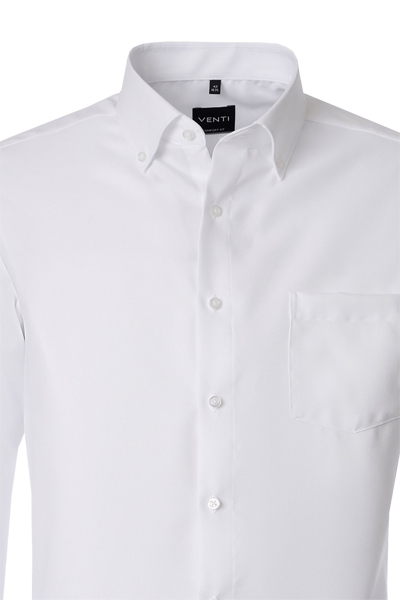 Produktbild f�r 'VENTI Comfort Fit Hemd Langarm Button Down Kragen Oxford wei�'