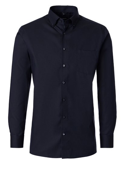 VENTI Comfort Fit Hemd Langarm Button Down Kragen Oxford nachtblau